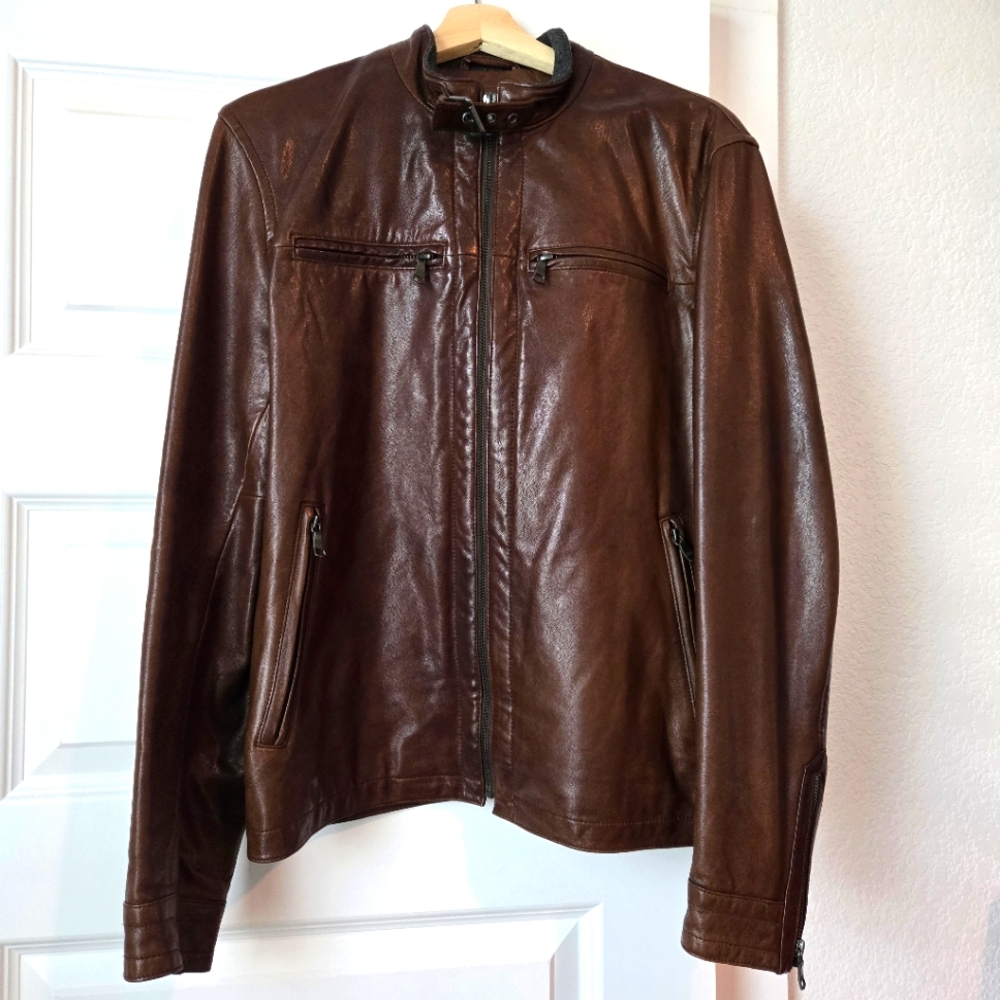 Men's Leather Jacket, soft lamb leather